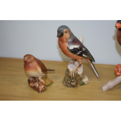 76 - A collection of Goebel birds to include 'Bullfinch' height 16cm, 'Chaffinich' height 12cm together w... 