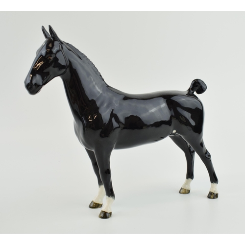 8 - Beswick Black Hackney Horse 1361.