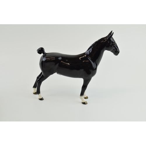 8 - Beswick Black Hackney Horse 1361.