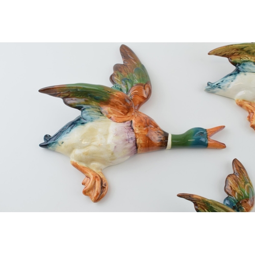 9 - Beswick Flying Mallard wall plaques to include 596-2, 596-3 and 596-4 (3).