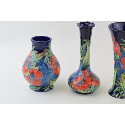 90 - Old Tupton Ware to include three vases, one bulbous, 20.5cm tall,, with a Country Craft Collection b... 