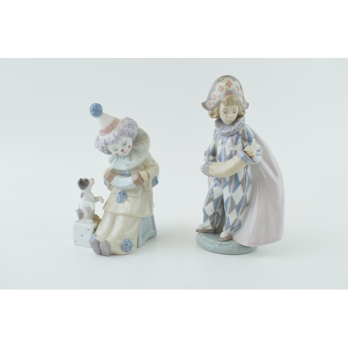 97 - Two Lladro Ceramic Pottery Figures