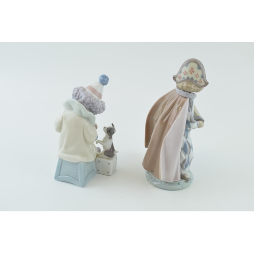 97 - Two Lladro Ceramic Pottery Figures