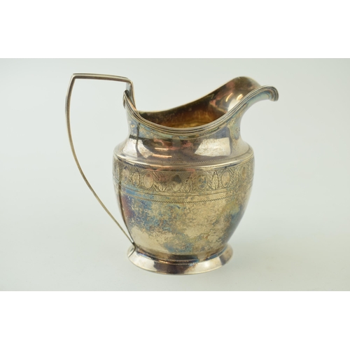 483 - Georgian silver cream jug, London 1800, 94.3g.