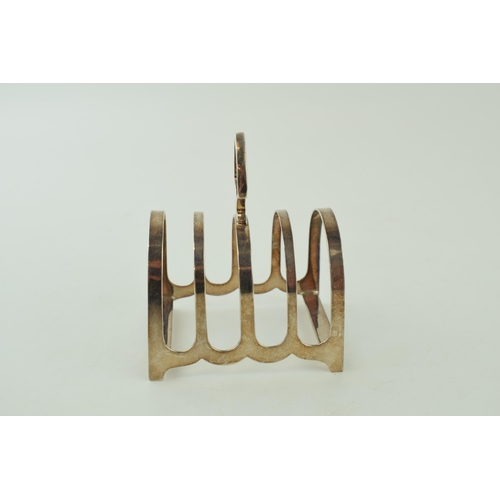 493 - Silver 5 bar toast rack, Sheffield 1979, 63.2g.