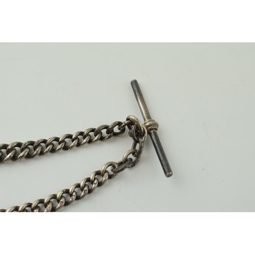 504 - Silver Albert Chain Hallmarked 42 cm 45.8g Weight