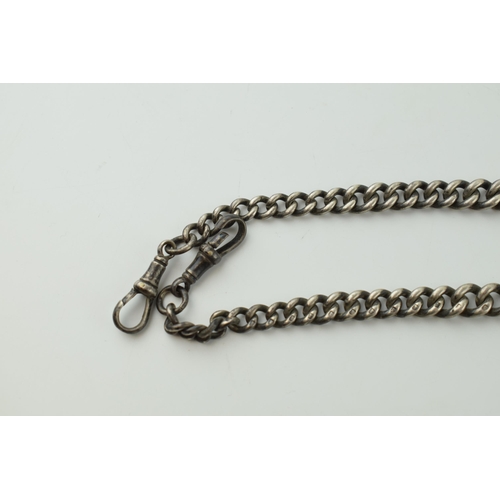 504 - Silver Albert Chain Hallmarked 42 cm 45.8g Weight