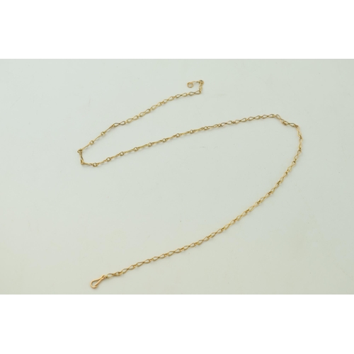 542 - A 9ct gold chain, 2.7g, 41cm long.