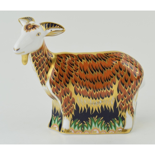 274 - Royal Crown Derby paperweight, Nanny Goat, exclusively available from the Royal Crown Derby Visitors... 