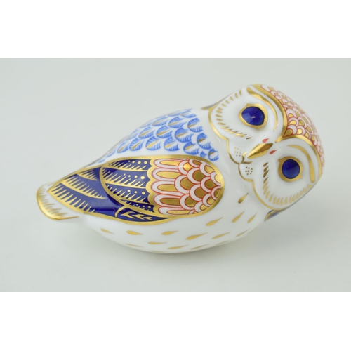 278 - Royal Crown Derby paperweight, Owl, one of the original six paperweights first introduced at the Cha... 