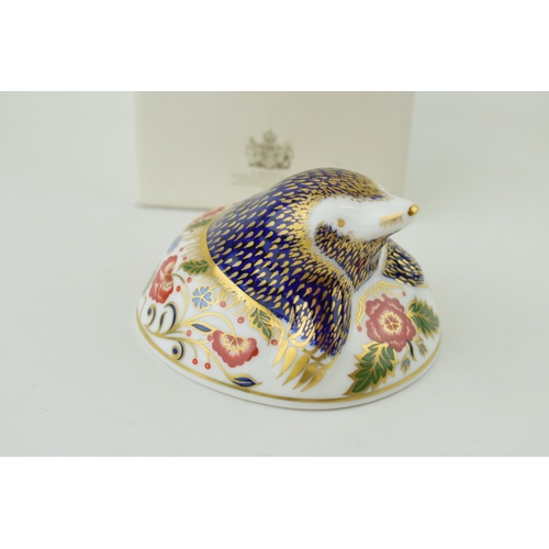 283 - Royal Crown Derby paperweight, Mole, an exclusive for the Royal Crown Derby Collector's Guild 1994, ... 