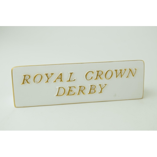 311 - Royal Crown Derby paperweight, Crown Namestand, a Special Edition presented to Members of The Royal ... 