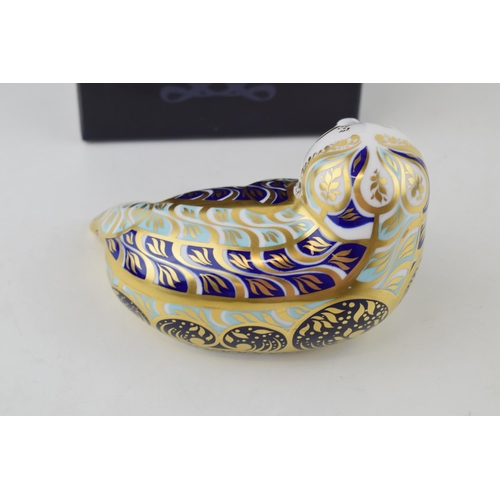 333 - Royal Crown Derby paperweight, Harbour Seal, 15cm, number 4,156 of a limited edition of 4,500, gold ... 