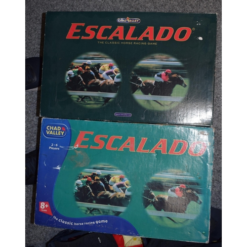 15 - Two retro 'Escalado' horse racing games. c1997. Both complete.