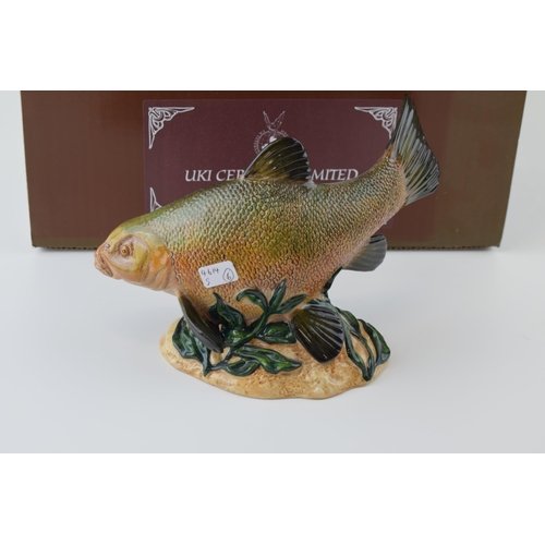 10 - Boxed Beswick Fish figure 'Tench' limited edition of 500. Height 13cm, Length 19cm.