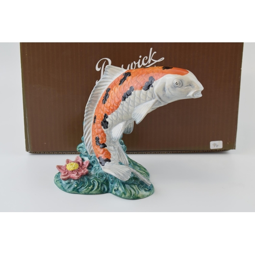 11 - Boxed Beswick Fish figure 'Koi Carp' limited edition of 500. Height 17cm, Length 16cm.