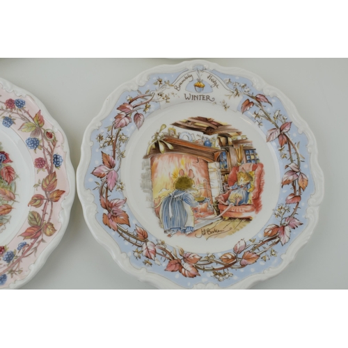 120 - Royal Doulton 'Brambly Hedge' plates 'Spring', 'Summer', 'Autumn', 'Winter'. (4) Diameter 21cm.