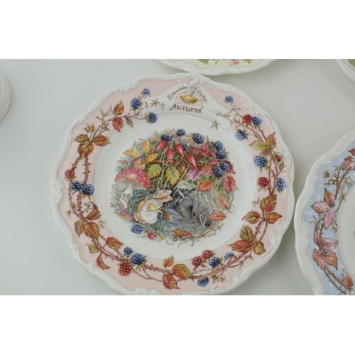 120 - Royal Doulton 'Brambly Hedge' plates 'Spring', 'Summer', 'Autumn', 'Winter'. (4) Diameter 21cm.