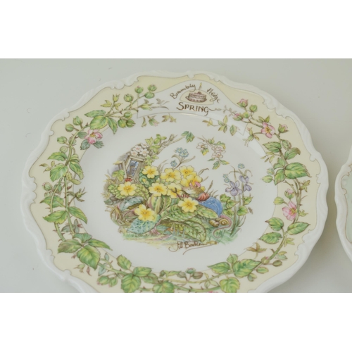 120 - Royal Doulton 'Brambly Hedge' plates 'Spring', 'Summer', 'Autumn', 'Winter'. (4) Diameter 21cm.