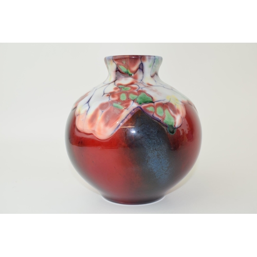 121 - Royal Doulton Burslem Artwares Flambe Lantao Vase, Oriental, Limited edition no.50 of 350, boxed wit... 