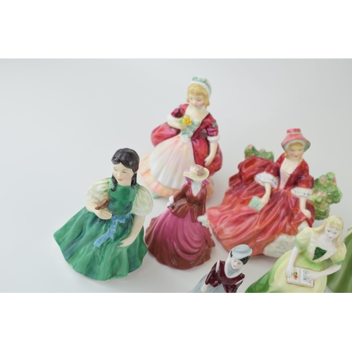 123 - A collection of Royal Doulton figures to include, 'Fair Maiden' H.N. 2211, 'Francine' H.N. 2422, 'Ly... 