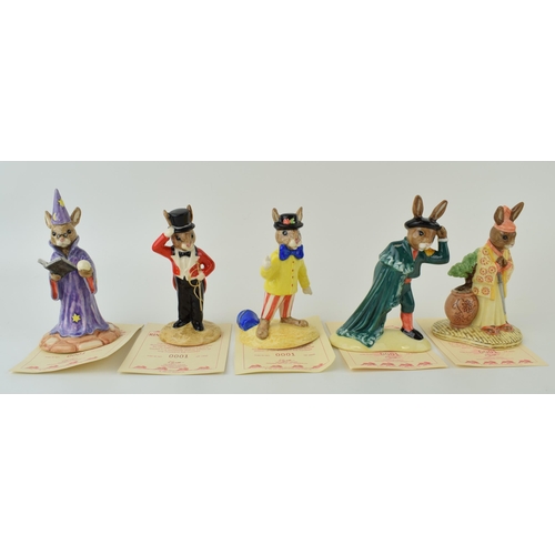 145 - Royal Doulton Bunnykins to include DB171 Joker, DB281 Matador, DB280 Samurai, DB168 Wizard and DB165... 