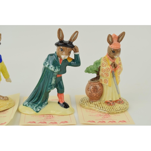 145 - Royal Doulton Bunnykins to include DB171 Joker, DB281 Matador, DB280 Samurai, DB168 Wizard and DB165... 