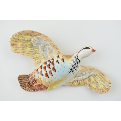 16 - Beswick wall plaque flying partridge 1188-3.