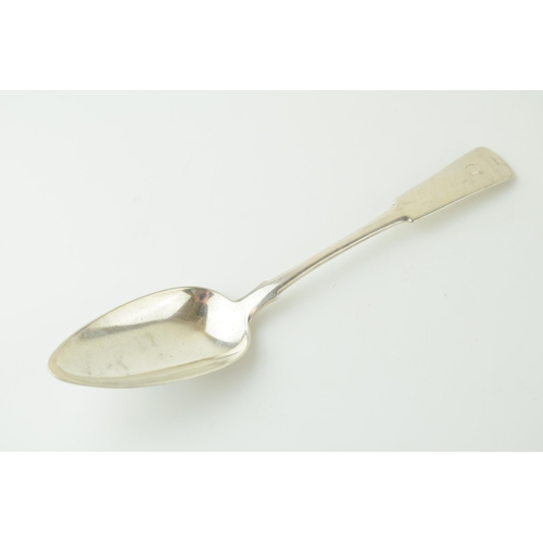 515 - Silver Aberdeen table spoon, circa 1820, William Jamieson, 62.2g, 31cm long.