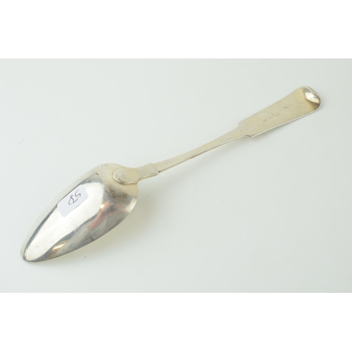 515 - Silver Aberdeen table spoon, circa 1820, William Jamieson, 62.2g, 31cm long.