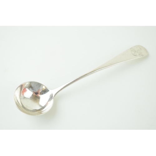 517 - Scottish provincial silver cream ladle, Perth, circa 1815, believed Murray?, 17.6g, 13.5cm long.