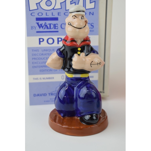 53 - Boxed Wade Popeye Collection 'Popeye' figure c1997 together with Alice in Wonderland Collection 'Ali... 