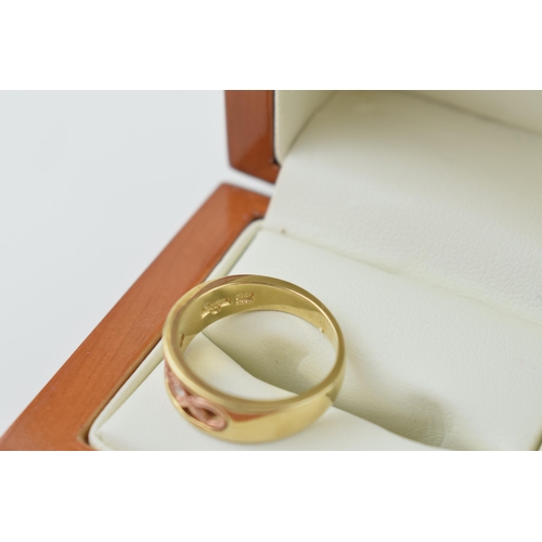 541 - 9ct gold ring, Clogau, set diamonds, ornate setting, boxed, size O/P, 4.9g.