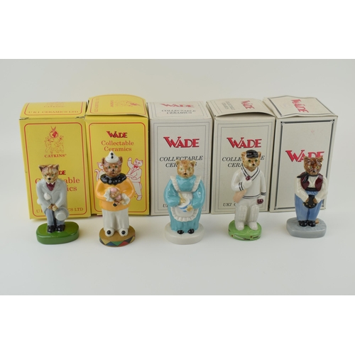 55 - A collection of boxed Wade 'Catkins' collectables to include 'Out for a Duck', 'Gypsy', 'Cook', 'Clo... 