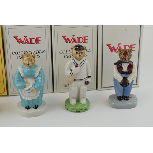 55 - A collection of boxed Wade 'Catkins' collectables to include 'Out for a Duck', 'Gypsy', 'Cook', 'Clo... 