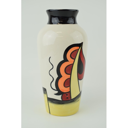 56 - Large Lorna Bailey Vase in the 'Ravensdale' Design. Height 21cm.