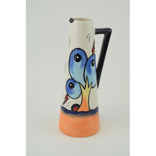 58 - Large Lorna Bailey Handled Jug 'Bursley Way' Design. Height 23.5cm.