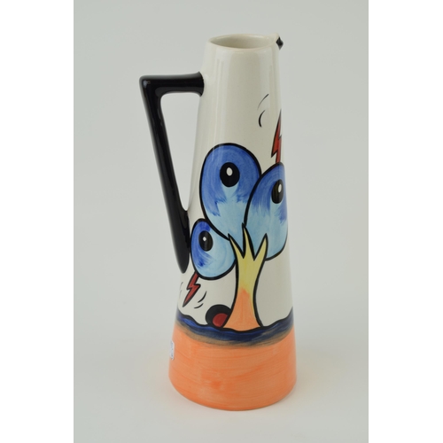 58 - Large Lorna Bailey Handled Jug 'Bursley Way' Design. Height 23.5cm.