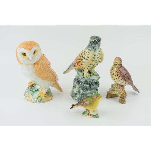 6 - A collection of Beswick birds to include, 'Owl' 1046, 'Thrush' 2308, 'Greenfinch' 2105 together with... 