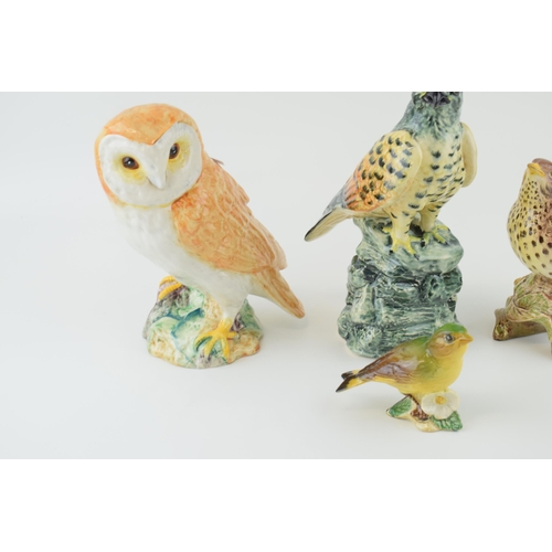 6 - A collection of Beswick birds to include, 'Owl' 1046, 'Thrush' 2308, 'Greenfinch' 2105 together with... 