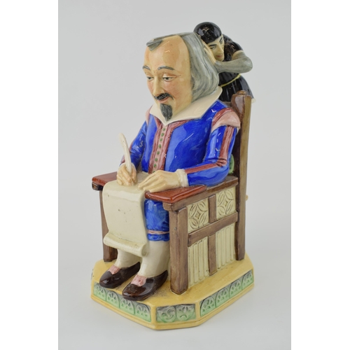 63 - Kevin Francis toby jug of William Shakespeare,22cm tall, unmarked.