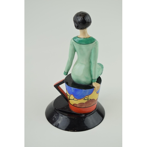 68 - Kevin Francis / Peggy Davies Art Deco figure Young Clarice Cliff (af - missing left hand).