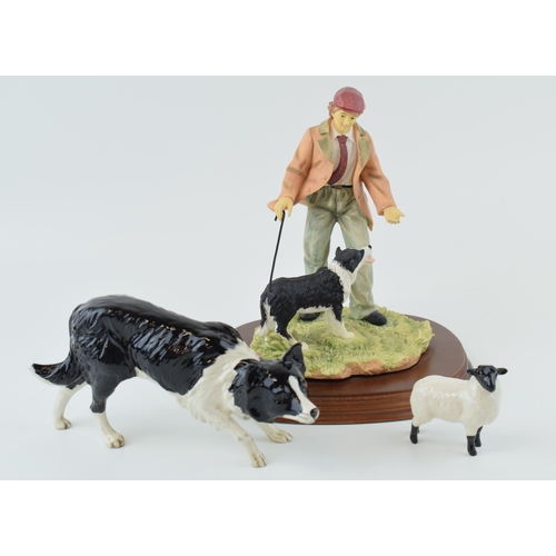 7 - A collection of ceramic items to include Beswick 'Collie Dog / Sheep Dog' with a Doulton backstamp a... 