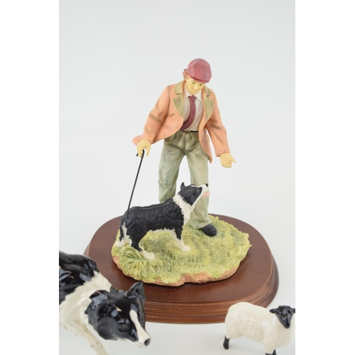 7 - A collection of ceramic items to include Beswick 'Collie Dog / Sheep Dog' with a Doulton backstamp a... 