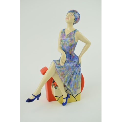 72 - Kevin Francis / Peggy Davies Art Deco figure Clarice Cliff, 20cm tall, unmarked.