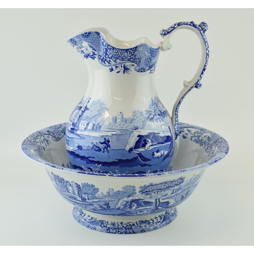 84 - Spode 'Italian' Jug and Pitcher. Diameter 37cm. Height 37cm.