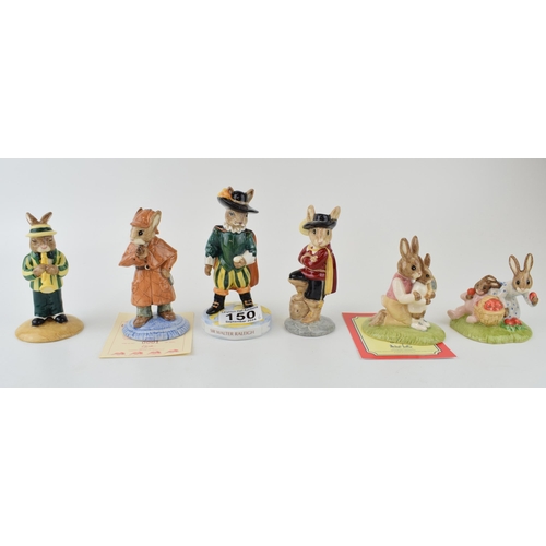 150 - Royal Doulton Bunnykins to include DB193 Detective, DB194 Trumpet Player colourway, DB416 Sir Walter... 