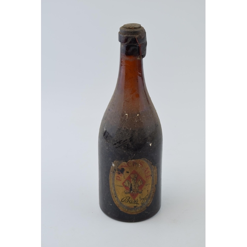 149 - A 'Bass' bottle Of note a 'July 23rd 1929. 'Bass Ale', 'Prince's Ale' 'Prince of Wales Brew'. With o... 