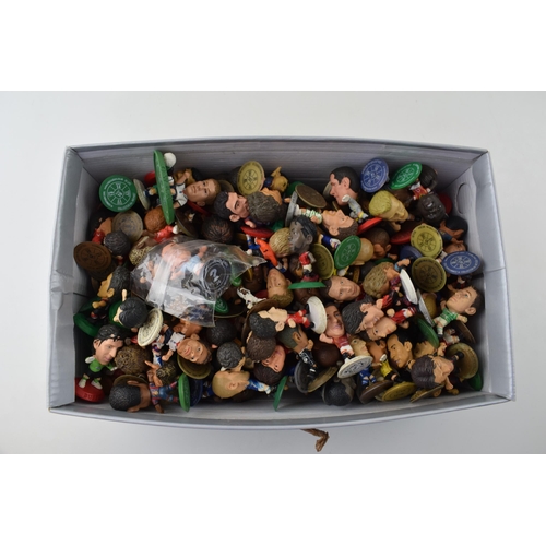 104 - A large collection of Corinthian football figures on plastic bases, mixture of teams to include Celt... 