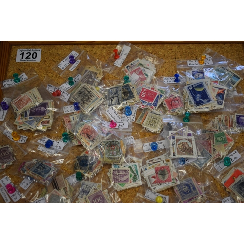 120 - A mixed collection of loose stamps to include mostly world stamps. (Qty)